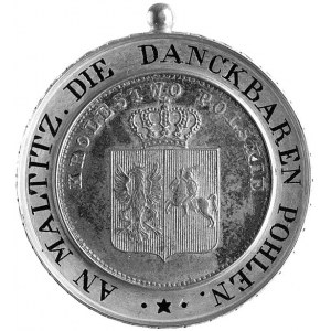pamiątkowy medalik dziękczynny 1831 r., Aw: Dwuzłotówka...