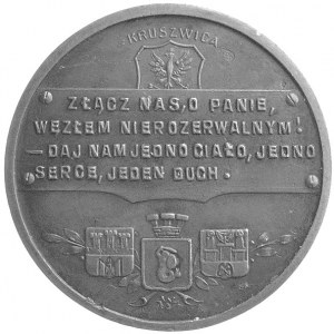 medal autorstwa W. Wiśniewskiego 1917 r.- Kruszwica sym...