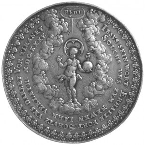 medal religijny autorstwa Sebastiana Dadlera 1635 r., A...