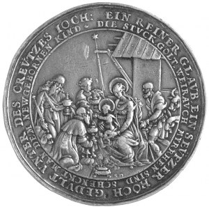 medal religijny autorstwa Sebastiana Dadlera 1635 r., A...