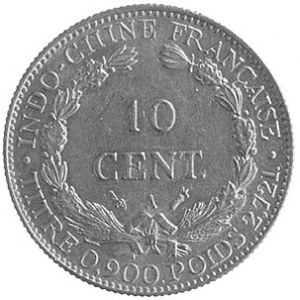10 centów 1885, Aw: Siedząca Wolność, Rw: W wieńcu nomi...