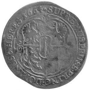 ort 1664, Królewiec, Aw: Popiersie, Rw: Orzeł, Schr.161...