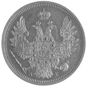 5 rubli 1854, Petersburg, Fr.138, Uzdenikow 236, złoto ...