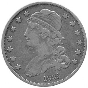 25 centów 1825, Filadelfia, Aw: Głowa Wolności w lewo, ...