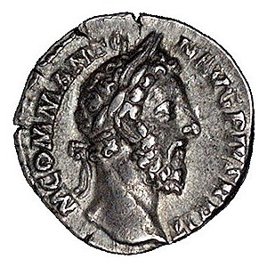 Kommodus 177- 192, denar, Aw: Popiersie w prawo i napis...