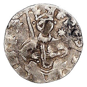 Akwizgran, Fryderyk I 1152- 1190, denar, Aw: Cesarz na ...
