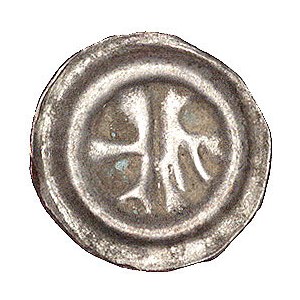 brakteat XV w; Półkrzyż, półorzeł, Fbg 485 (797)