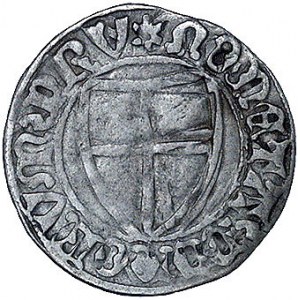 Michał Kuchmeister von Sternberg 1414-1422, szeląg, Aw:...