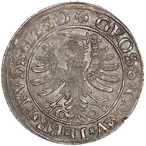 grosz 1530, Toruń, Kurp. 281 R, Gum. 526, patyna
