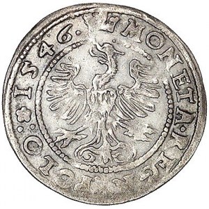 grosz 1546, Kraków, odmiana z rozetą przed datą, Kurp. ...