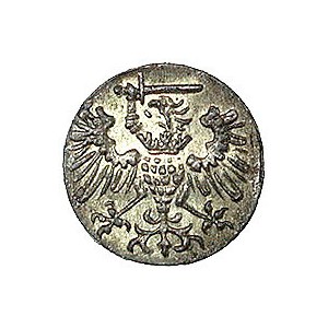 denar 1573, Gdańsk, Kurp. 1001 R2, Gum. 656, moneta rza...