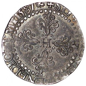 1/2 franka 1581, La Rochelle, Duplessy 1131, patyna