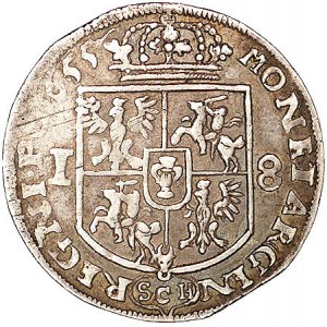 ort 1655, Kraków, Kurp. 360, Gum. 1740, patyna