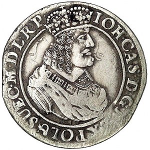ort 1663, Gdańsk, Kurp. 874 R, Gum. 1914, moneta z końc...