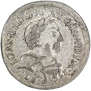 szóstak 1681, Kraków, odmiana z literą C pomiędzy tarcz...