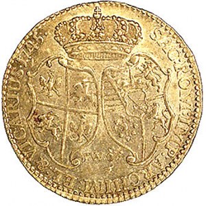 dukat 1745, Drezno, Merseb. 1707, Fr. 2845, złoto, 3.50...