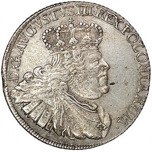 dwuzłotówka (8 groszy) 1753, Lipsk, Kam. 846 R2, Merseb...