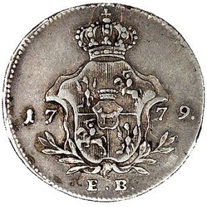próba dukata 1779, Warszawa, moneta wybita w srebrze, P...