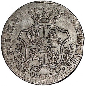2 grosze srebrne 1767, Warszawa, odmiana- wąsko rozstaw...