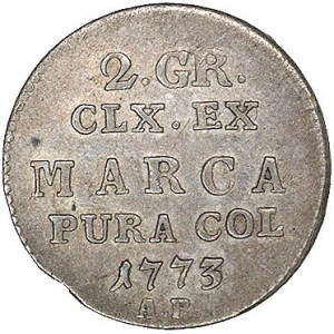 2 grosze srebrne 1773, Warszawa, Plage 258