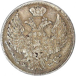 15 kopiejek = 1 złoty 1837, Warszawa, Plage 408, ładna ...