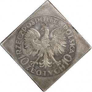 10 złotych 1933, Traugutt, klipa, Parchimowicz P-156 a,...