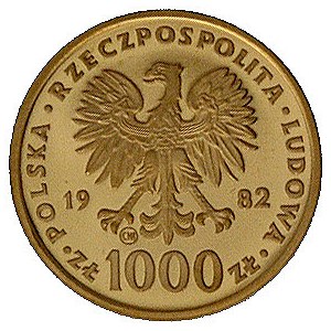 1000 złotych 1982, Szwajcaria, Jan Paweł II, Parchimowi...
