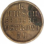 Ostrowo -Browar R. Hirsch, zestaw 200 i 50 fenigów, Men...