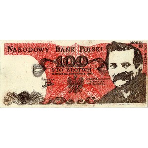 100 złotych 31.08.1983, Narodowy bank Polski z portrete...