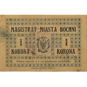 Bochnia - 1 korona emitowana przez Magistrat, 1 korona ...