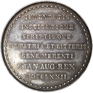 medal wybity w 1772 r. dla upamiętnienia zasług Karola ...