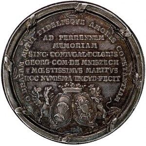 medal wybity z okazji śmierci  Marii Amalii Mniszech 17...