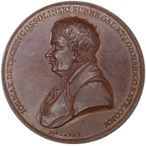 Józef Ossoliński- medal autorstwa J. Langa wybity w 181...