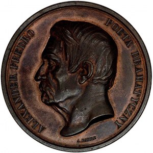 Aleksander Fredro- medal autorstwa A. Barre'a 1864 r., ...