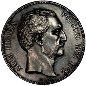 Adam hr. Potocki- medal autorstwa Barre’a wybity w 1872...