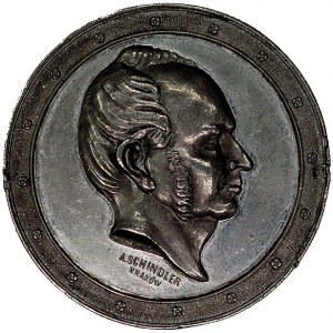 medal autorstwa A. Schindlera poświęcony Józefowi  Maje...
