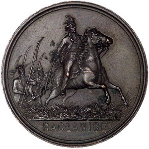 medal 100- lecie bitwy pod Racławicami 1894 r., Aw: Sce...