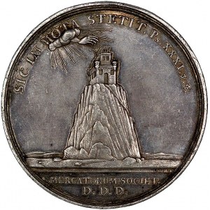 medal Jan Fryderyk Burga, 1763 r. Wrocław, Aw: Popiersi...