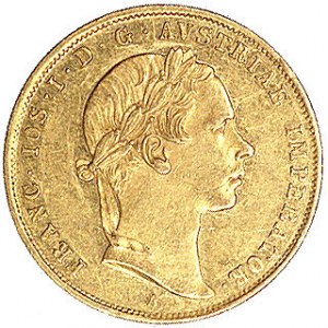 dukat 1859, Wiedeń, Herinek 82, Fr. 388, złoto, 3.49 g