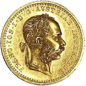 dukat 1888, Wiedeń, Herinek 157, Fr. 401, złoto, 3.48 g