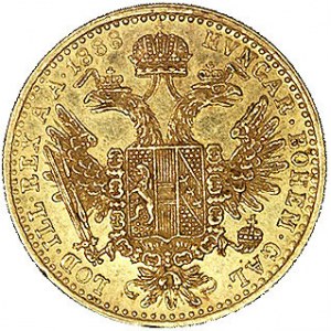 dukat 1888, Wiedeń, Herinek 157, Fr. 401, złoto, 3.48 g