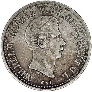 Wilhelm 1831-1884, talar 1839, Thun 117, na rewersie wa...