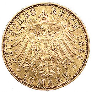 10 marek 1896, Berlin, Fr.3781, złoto, 3.95 g, minimaln...