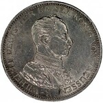 Wilhelm II 1888-1918, zestaw 5 marek 1913 i 3 marki 191...