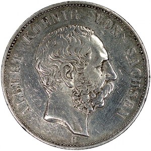 Albert 1873-1902, 5 marek 1899, Muldenhütten, J. 125, r...