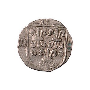 biskup Konrad oleśnicki 1417-1447, halerz, Aw: Tarcza z...