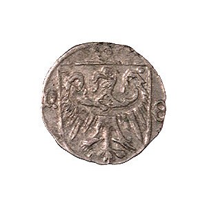 biskup Konrad oleśnicki 1417-1447, halerz, Aw: Tarcza z...