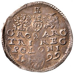 trojak 1599, Lublin, podobny Wal. LXXXI 3, Kurp. 1156 R...