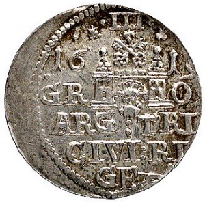trojak 1619, Ryga, odmiana z małą głową króla, Kurp. 25...