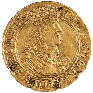 dukat 1661, Gdańsk, H-Cz. 2201, Fr. 24, złoto, 3,45 g, ...